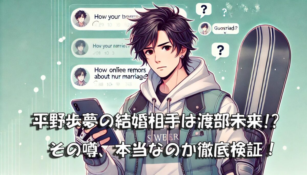 平野歩夢の結婚相手は渡部未来!? その噂、本当なのか徹底検証！